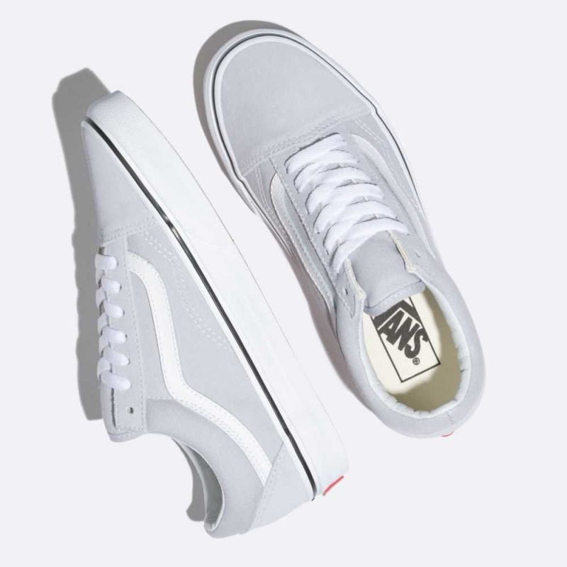 Vans Old Skool Classic Damen Grau Weiß | 60298XEVB