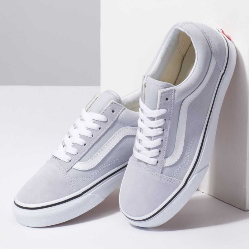 Vans Old Skool Classic Damen Grau Weiß | 60298XEVB