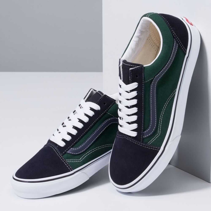 Vans Old Skool Classic Damen Navy Grün | 61759ZJPR