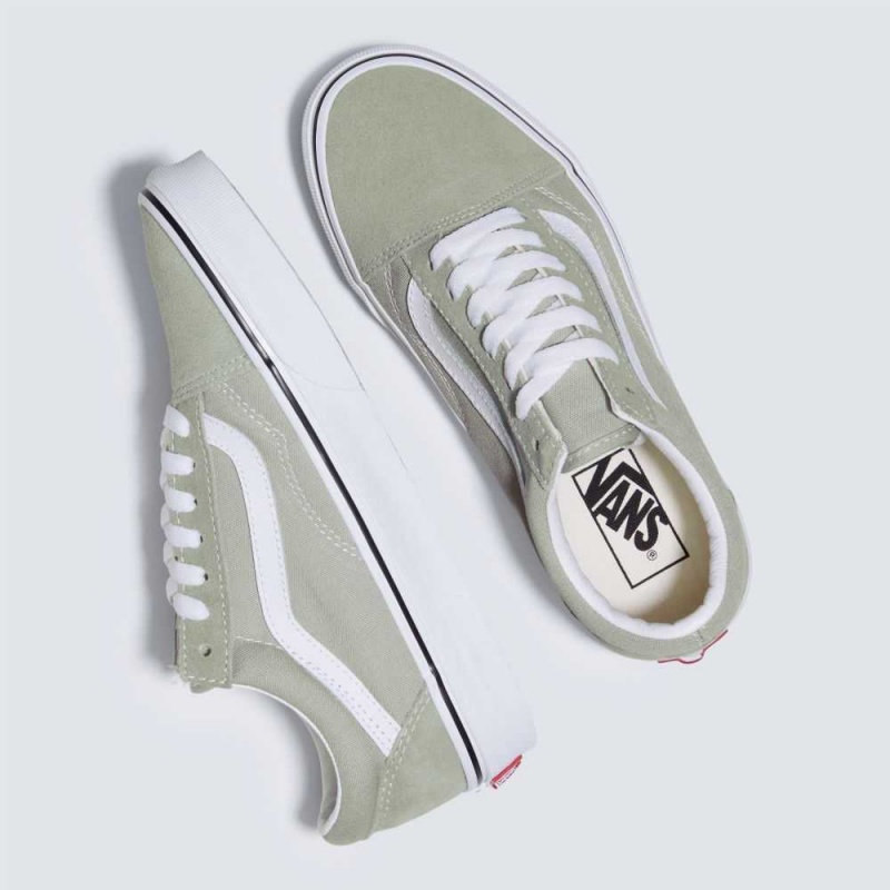 Vans Old Skool Classic Damen Olivgrün Weiß | 46051FYEQ