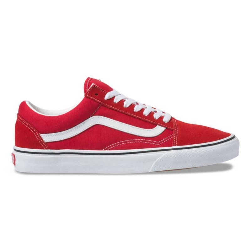 Vans Old Skool Classic Damen Rot Weiß | 14768BVFT