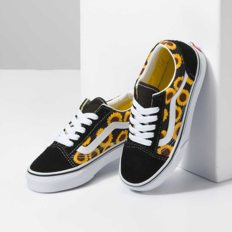 Vans Old Skool Classic Damen Schwarz Gelb | 01628GEDW