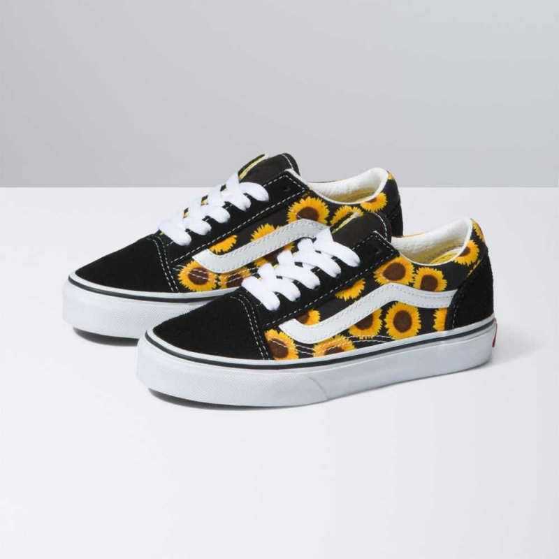 Vans Old Skool Classic Damen Schwarz Gelb | 01628GEDW