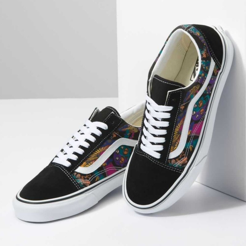 Vans Old Skool Classic Damen Schwarz Mehrfarbig | 95706EYIW