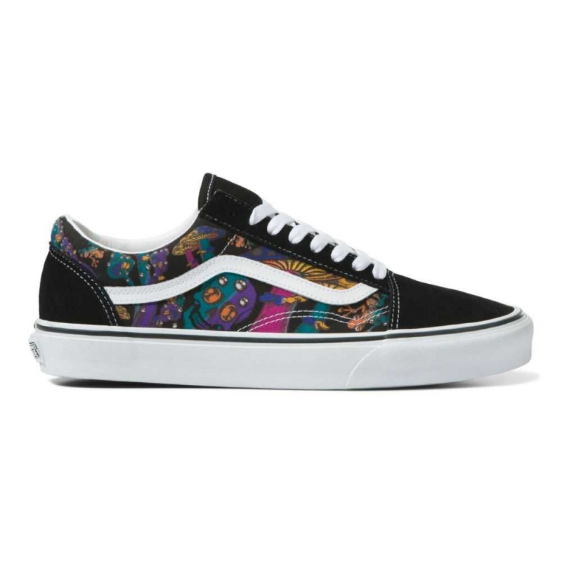 Vans Old Skool Classic Damen Schwarz Mehrfarbig | 95706EYIW