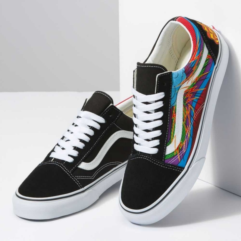 Vans Old Skool Classic Damen Schwarz Mehrfarbig | 60318DVHW