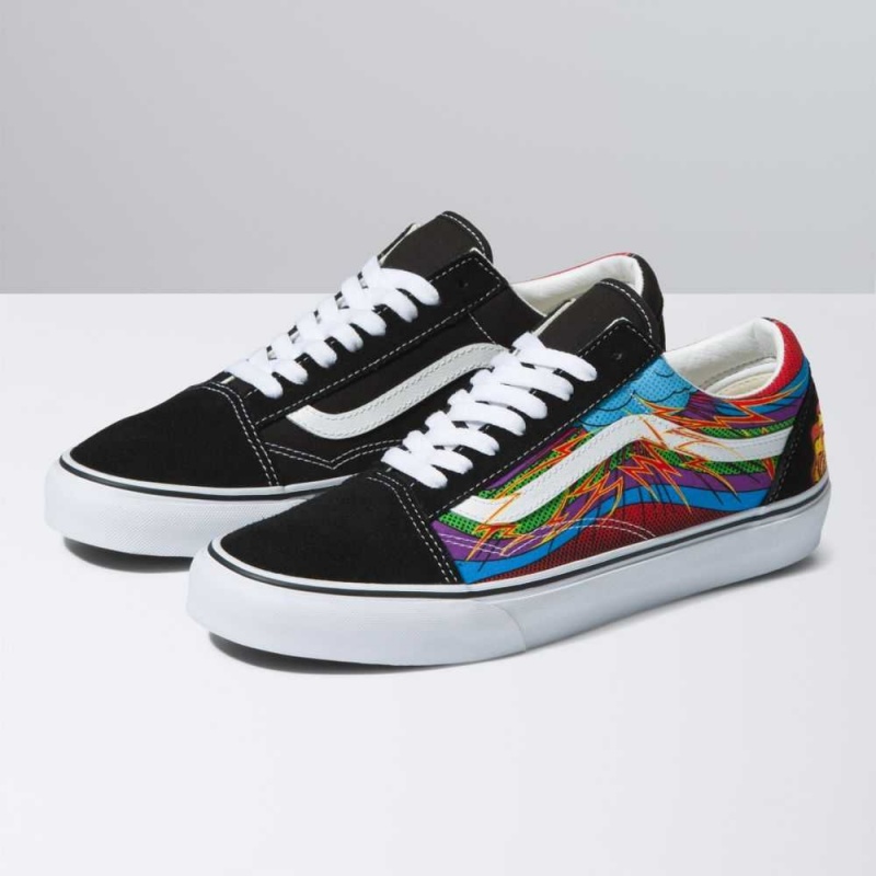 Vans Old Skool Classic Damen Schwarz Mehrfarbig | 60318DVHW