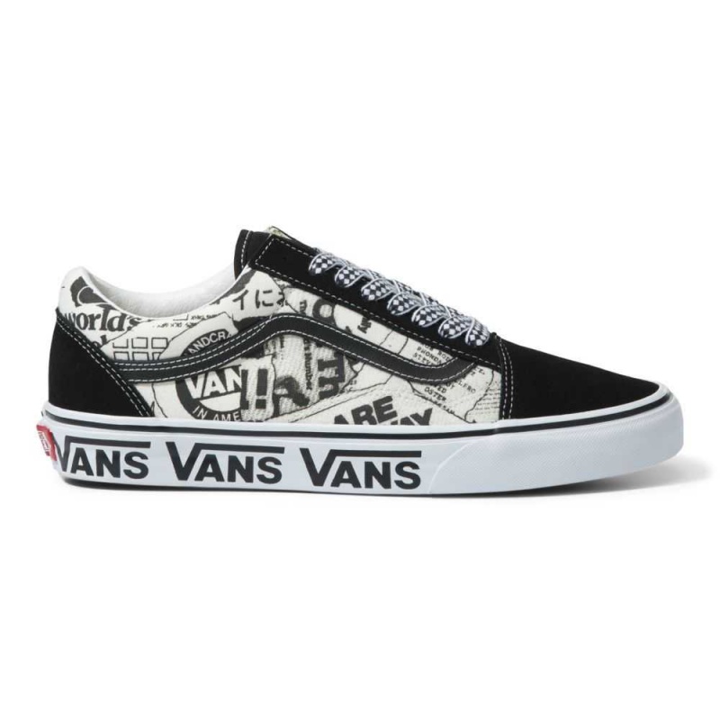 Vans Old Skool Classic Damen Schwarz Weiß | 54728QSFH