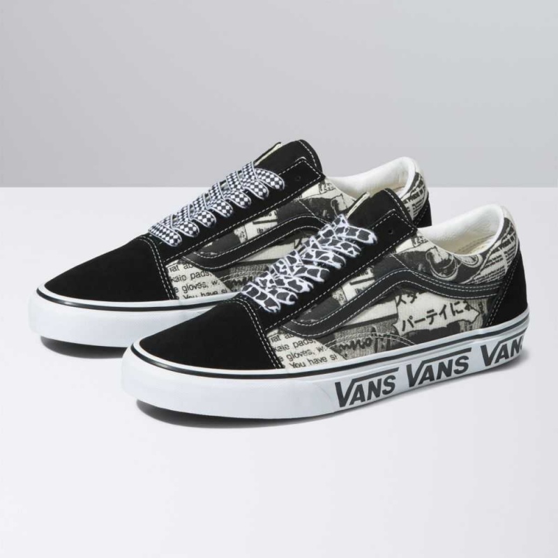 Vans Old Skool Classic Damen Schwarz Weiß | 54728QSFH