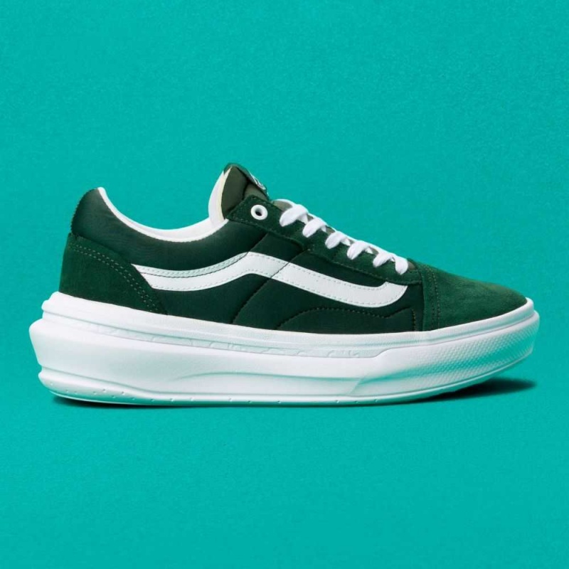 Vans Old Skool Overt CC Classic Damen Dunkelgrün Weiß | 89017OKMA