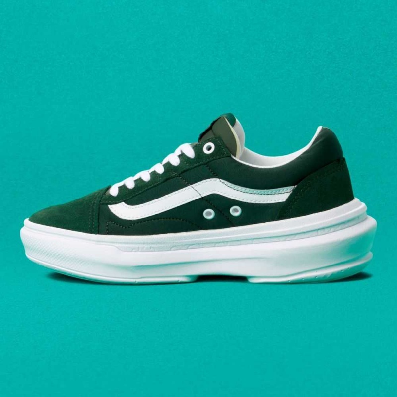 Vans Old Skool Overt CC Classic Damen Dunkelgrün Weiß | 89017OKMA