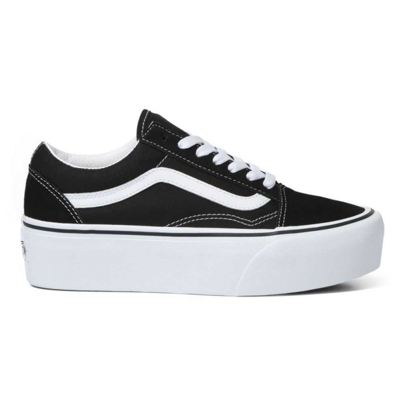 Vans Old Skool Stackform Classic Damen Schwarz Weiß | 37082DRXV