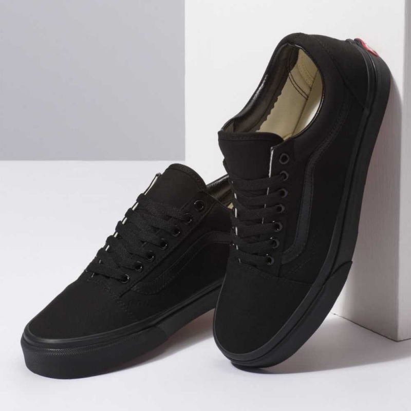 Vans Old Skool Weite Classic Damen Schwarz Schwarz | 67452JHQI