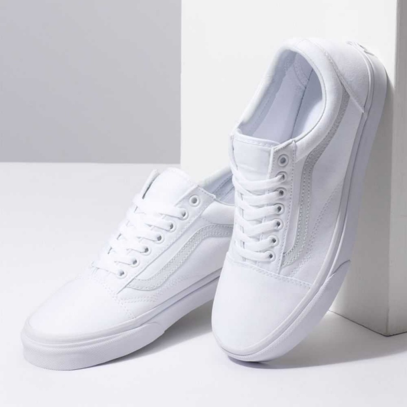 Vans Old Skool Weite Classic Damen Weiß | 38149GLPJ