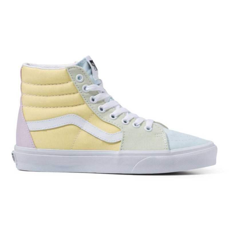 Vans Pastel Block Sk8-Hi Classic Damen Mehrfarbig Weiß | 92168DXPN