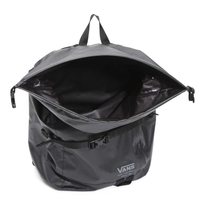 Vans Rolltop Rucksäcke Damen Schwarz | 20157ZACE