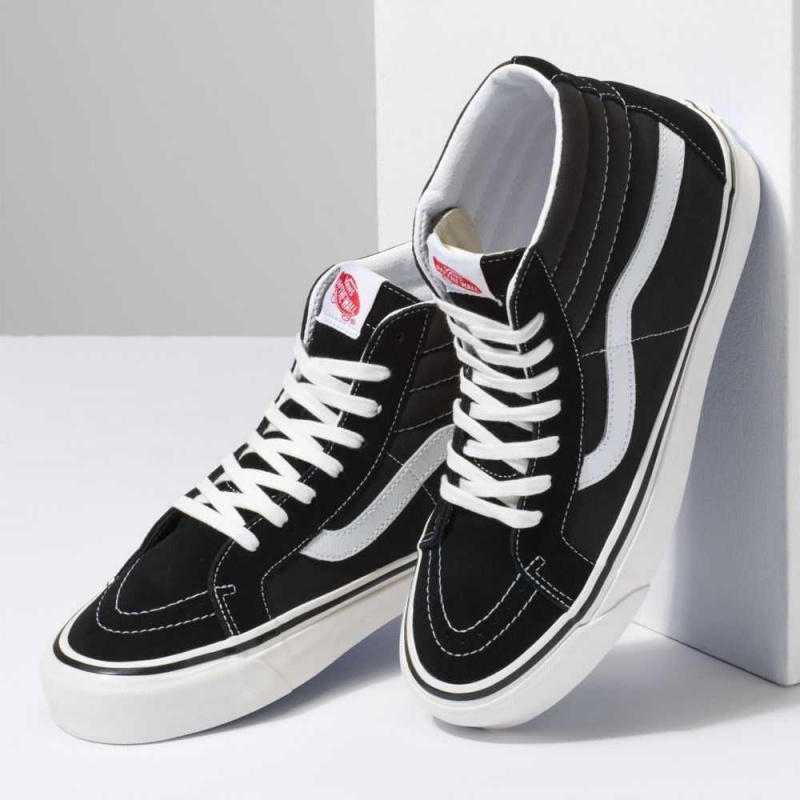 Vans SK8-Hi 38 DX Classic Damen Schwarz Weiß | 76412ZSPQ