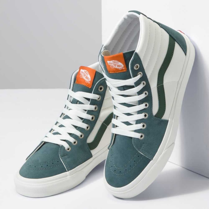 Vans Sk8-Hi Classic Damen Blau Grün | 01237DNOX