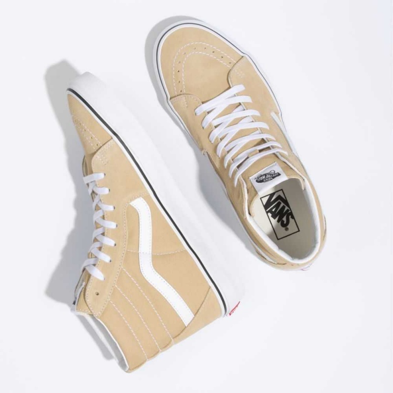 Vans Sk8-Hi Classic Damen Grau Braun | 85290IHYW