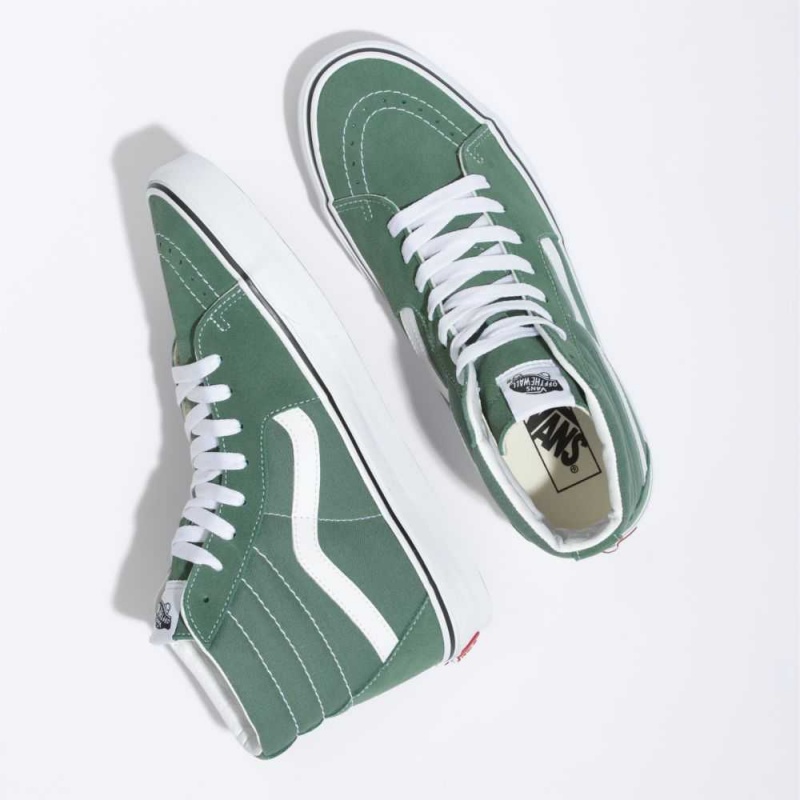 Vans Sk8-Hi Classic Damen Grün | 60349FWDT