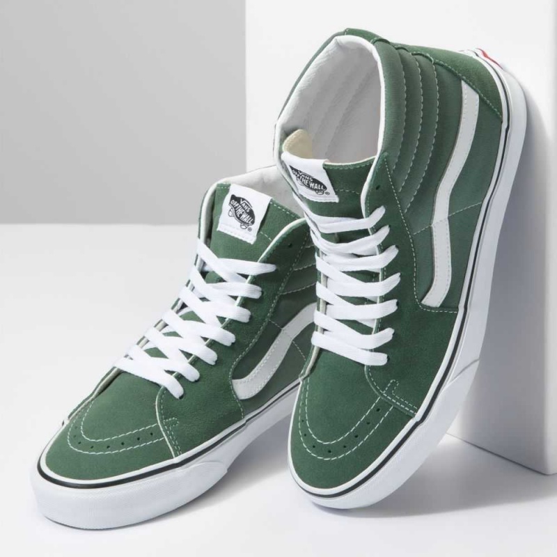 Vans Sk8-Hi Classic Damen Grün | 60349FWDT