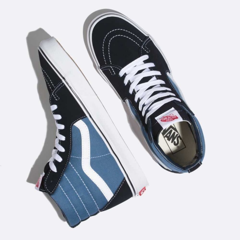 Vans Sk8-Hi Classic Damen Navy | 06947VLAZ