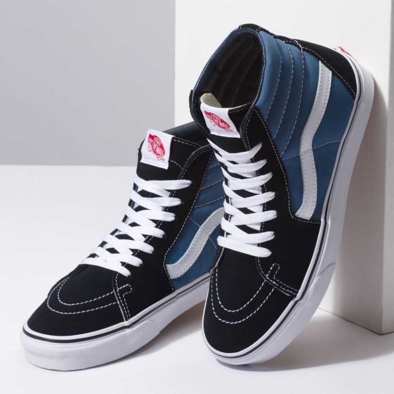 Vans Sk8-Hi Classic Damen Navy | 06947VLAZ