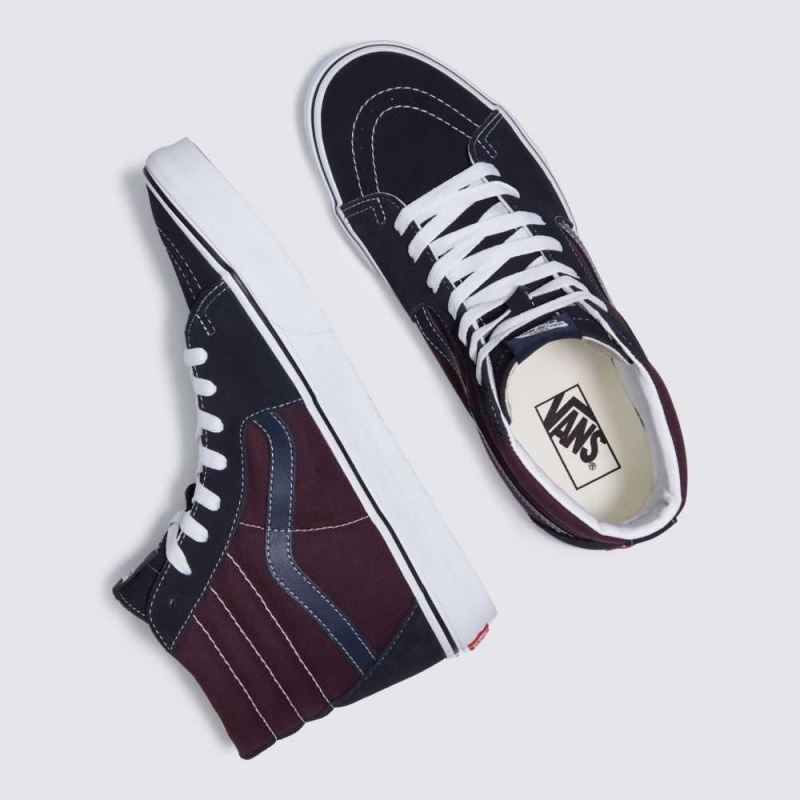 Vans Sk8-Hi Classic Damen Navy | 62195ORBZ