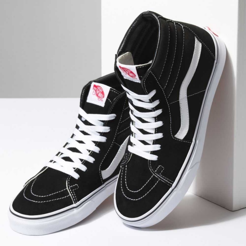 Vans Sk8-Hi Classic Damen Schwarz Schwarz Weiß | 07498PVSR