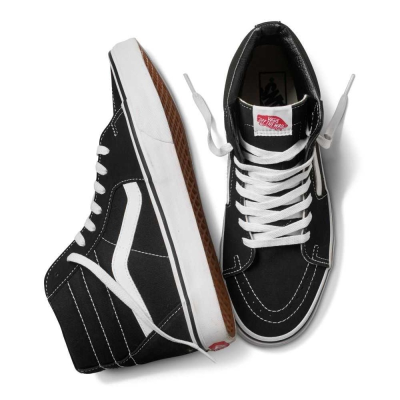 Vans Sk8-Hi Classic Damen Schwarz Schwarz Weiß | 07498PVSR