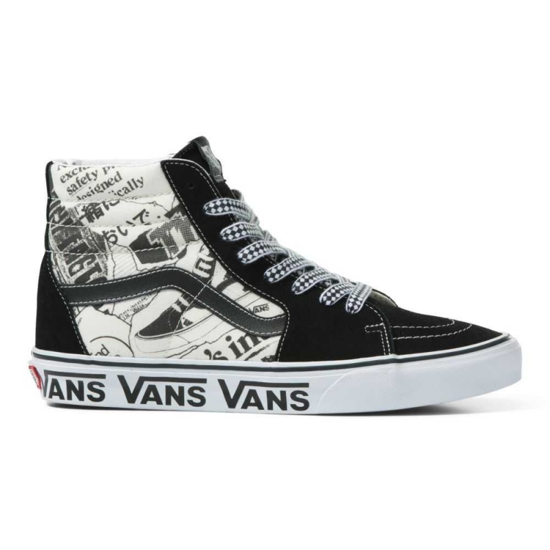 Vans Sk8-Hi Classic Damen Schwarz Weiß | 49068OAVR