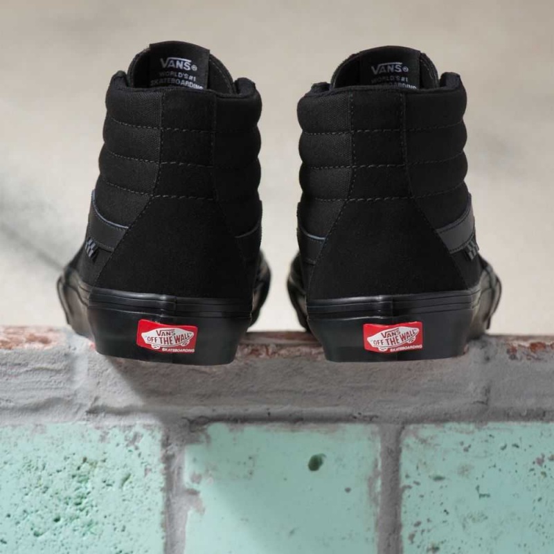 Vans Sk8-Hi Skateschuhe Herren Schwarz Schwarz | 91845ZQWI