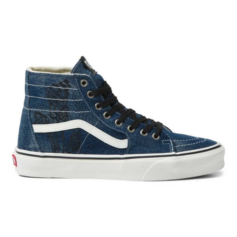 Vans Sk8-Hi Tapered Classic Damen Blau Navy Weiß | 01382IWSO