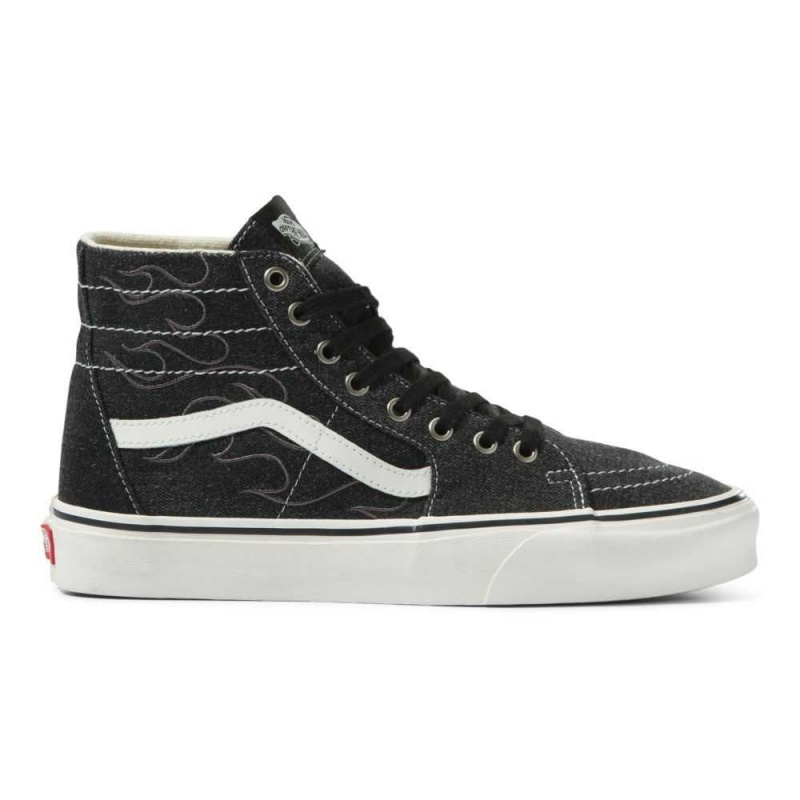 Vans Sk8-Hi Tapered Classic Damen Blau Schwarz Weiß | 24598WUIB