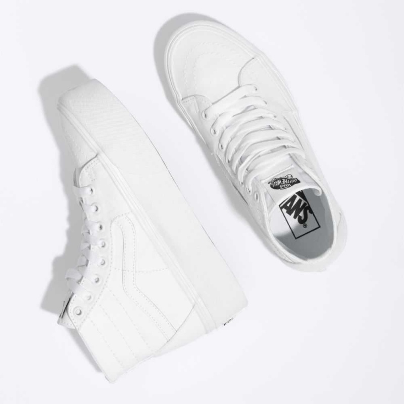 Vans Sk8-Hi Tapered Stackform Classic Damen Weiß | 51074RXKQ