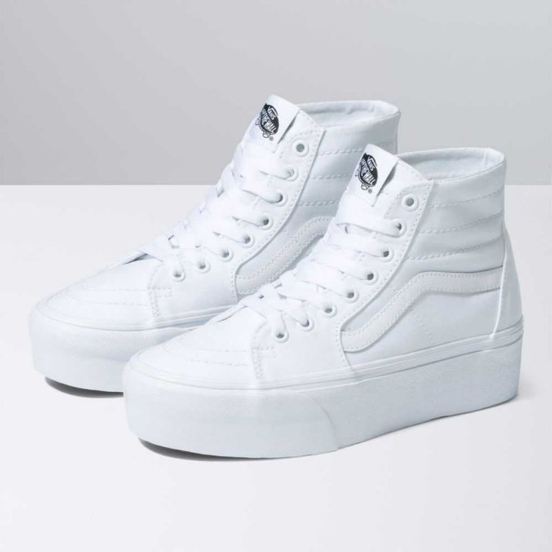 Vans Sk8-Hi Tapered Stackform Classic Damen Weiß | 51074RXKQ