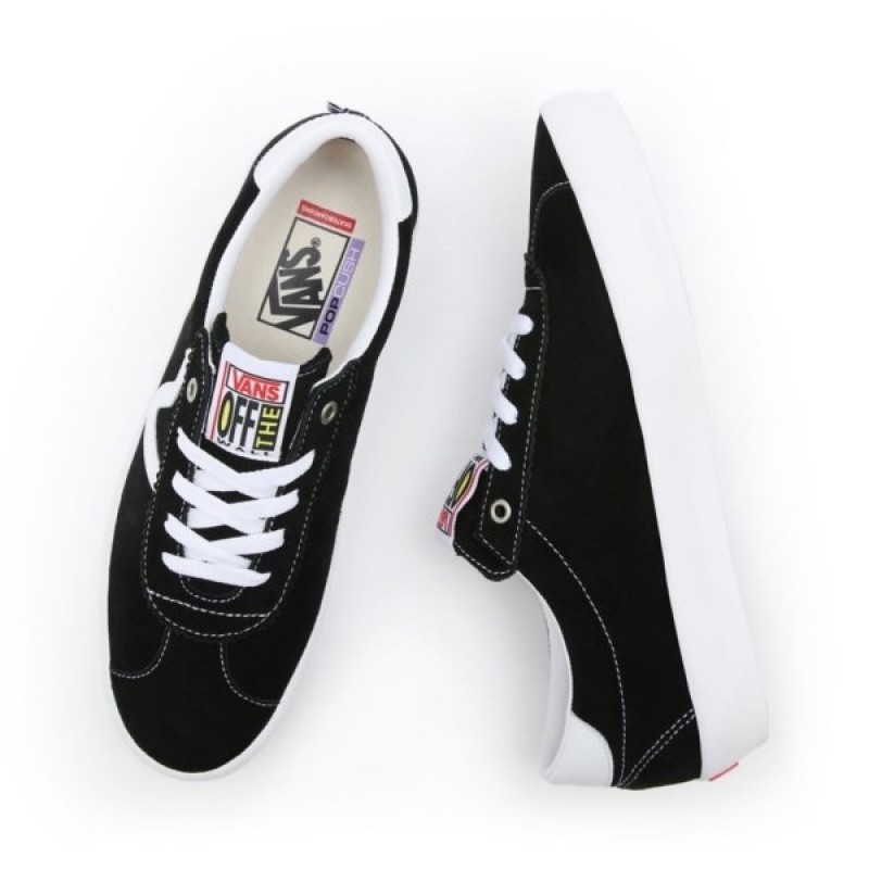 Vans Sport Skateschuhe Damen Schwarz Weiß | 91284CHLN