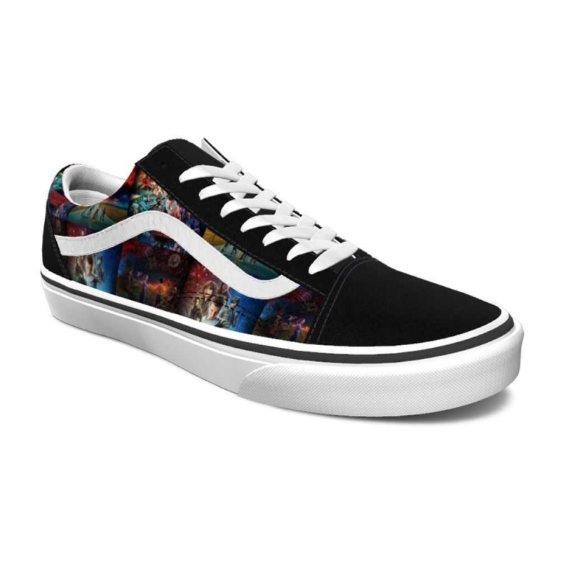 Vans Stranger Things Customs Poster Art Old Skool Classic Damen | 12486RFDE