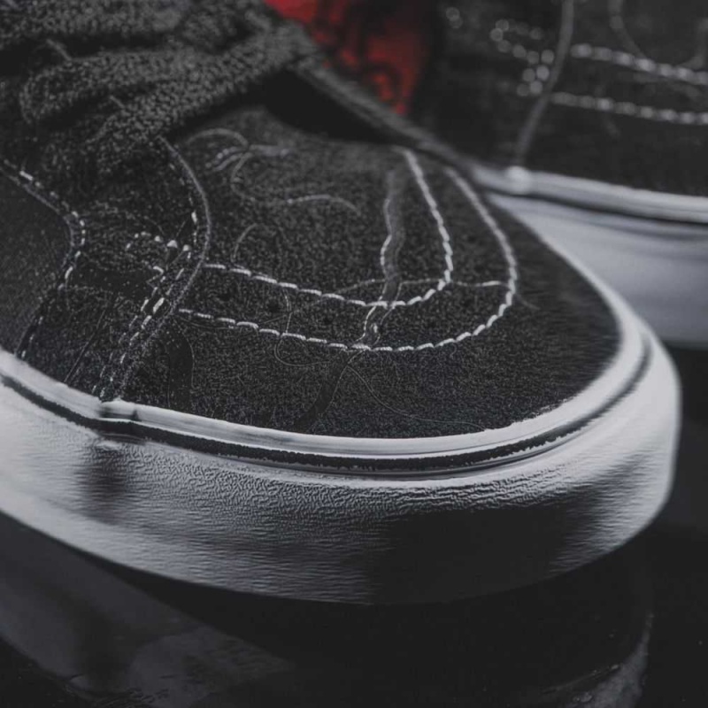 Vans Stranger Things Sk8-Hi Reissue Classic Damen Schwarz Rot | 01236OCUV