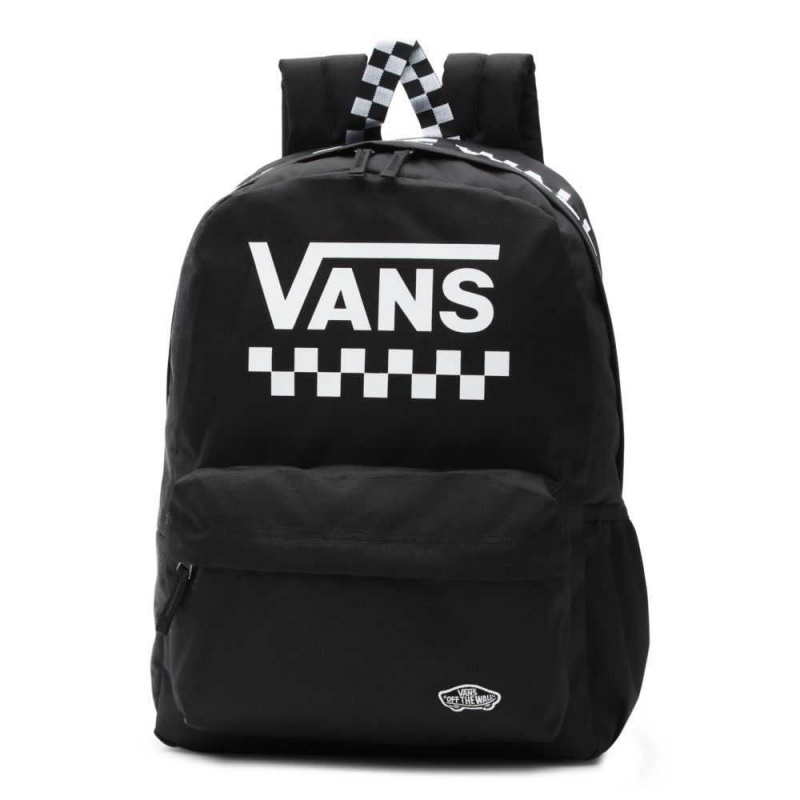 Vans Street Sport Realm Rucksäcke Damen Schwarz Weiß | 18627OQNX