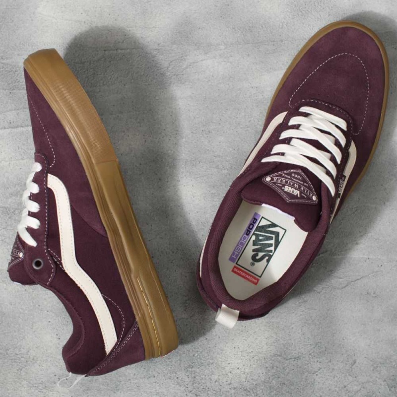 Vans Wildleder Gum Kyle Walker Skateschuhe Damen Bordeaux | 35196PNEO